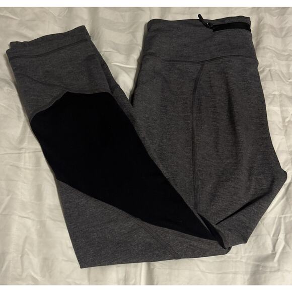 Lululemon Activewear Yoga Pants Charcoal Gray Black Leggings Size 8 23” Inseam - Picture 6 of 11